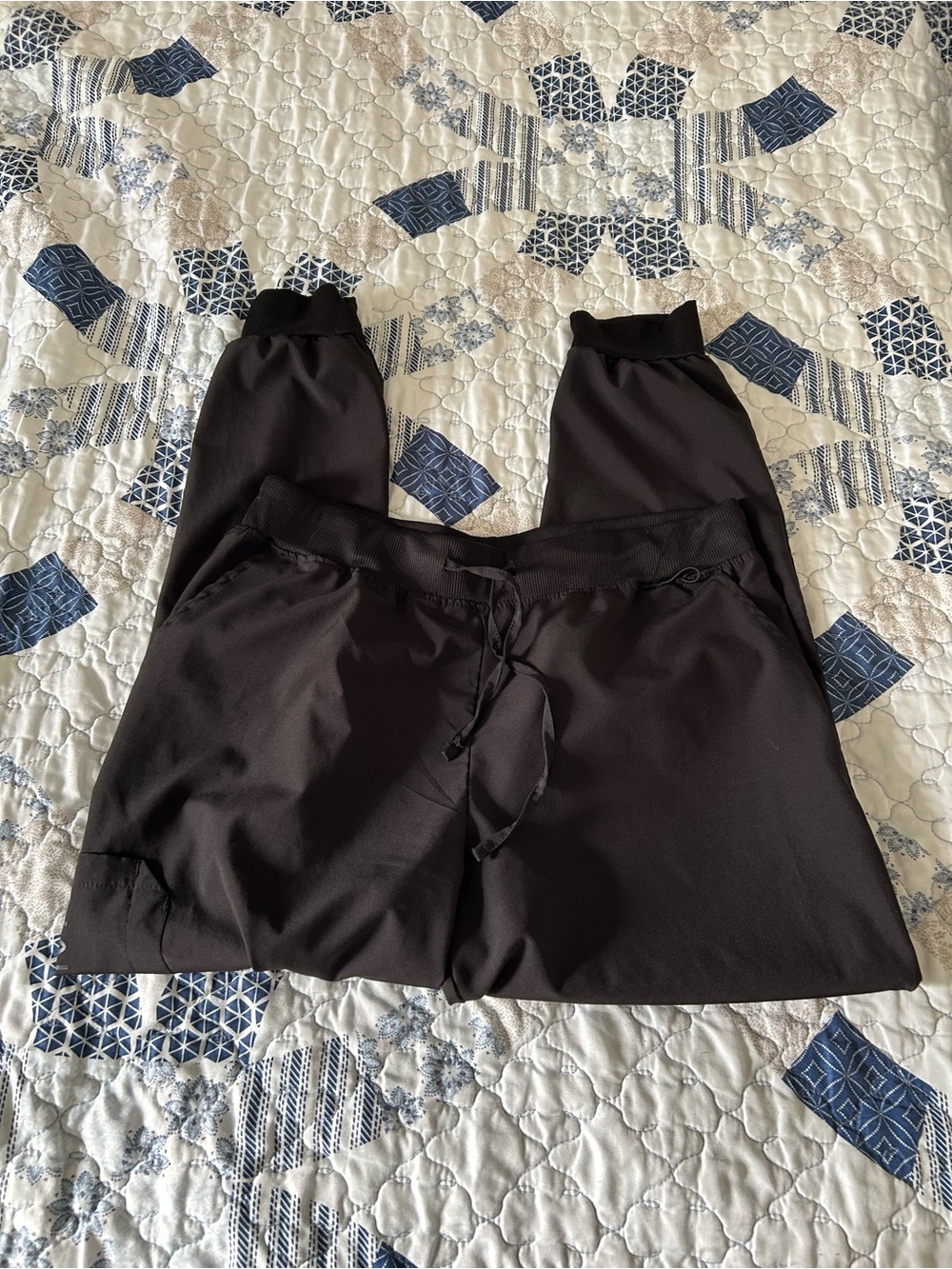 Nautica Black Athletic Drawstring Pants